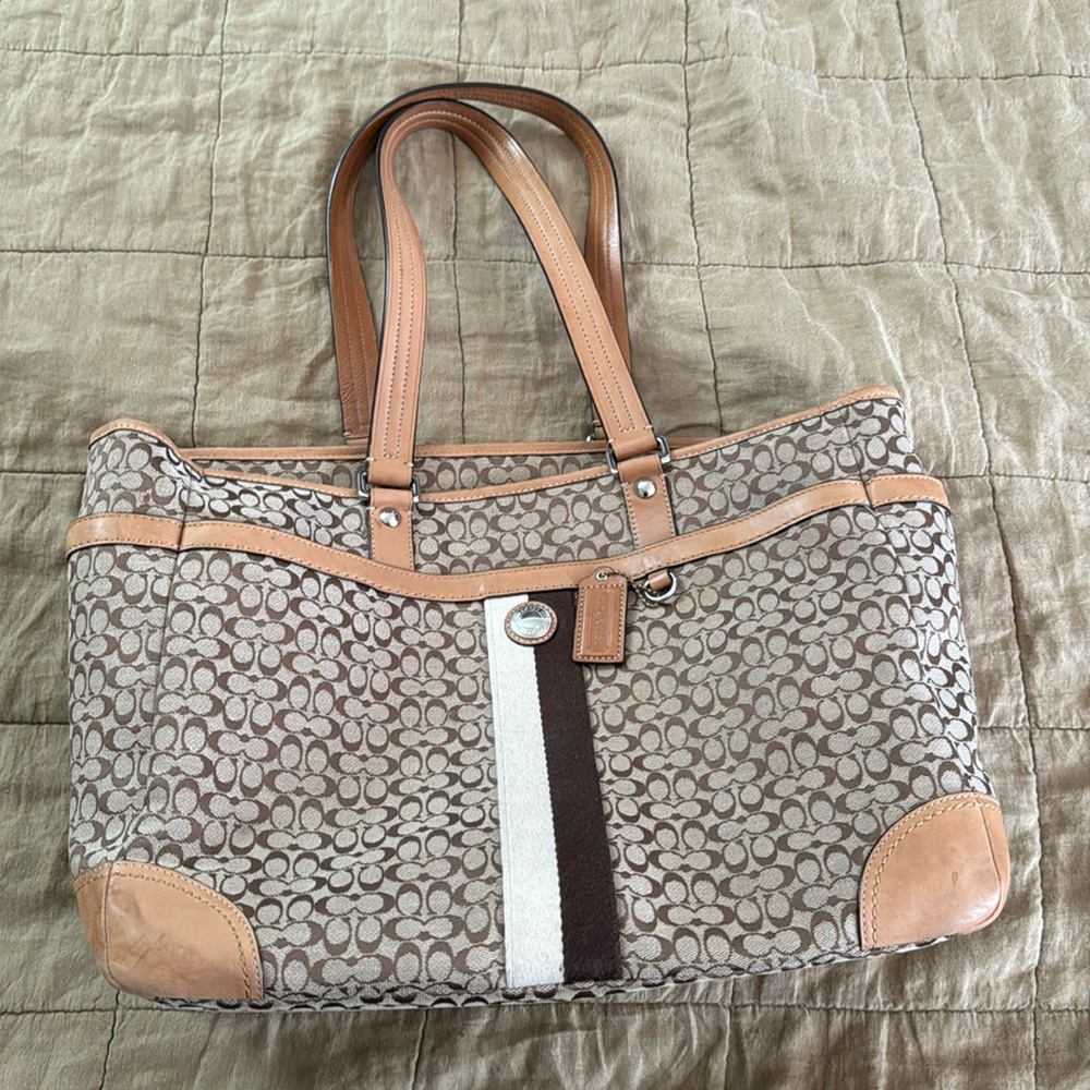 COACH Signature Voyage Tote Bag